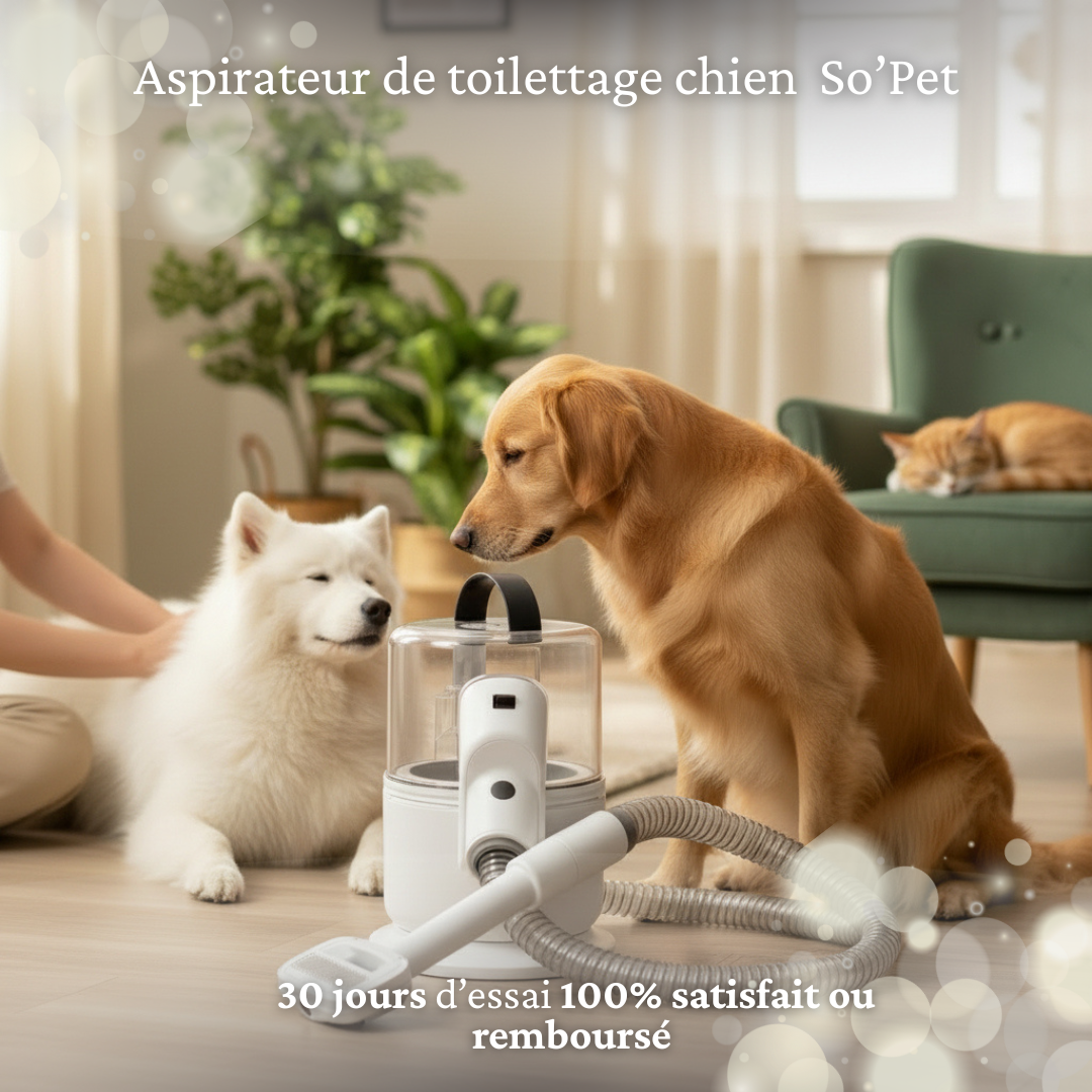 Aspirateur toilettage Chien